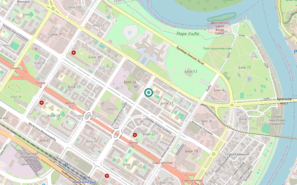 Mapa lokacije Govorlenda u gradu Beograd