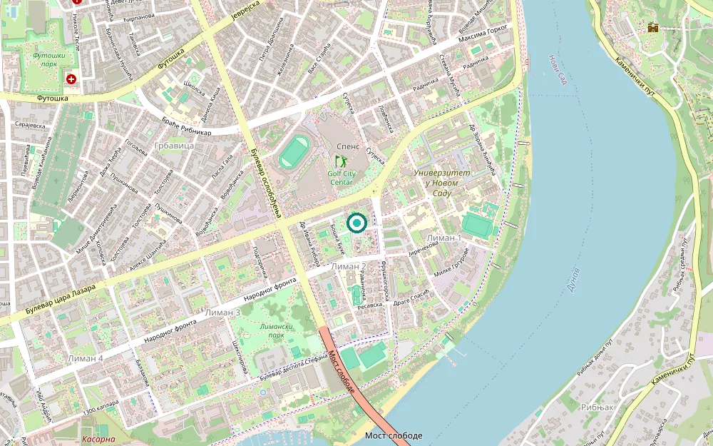 Mapa lokacije Govorlenda u gradu Novi Sad